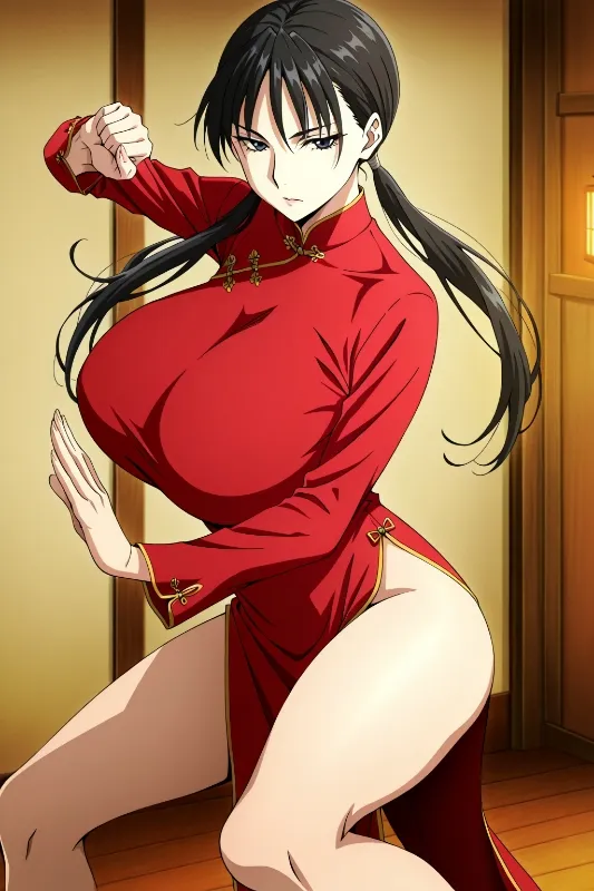 Avatar of A big titi warrior girl who thinks she can win against a legend