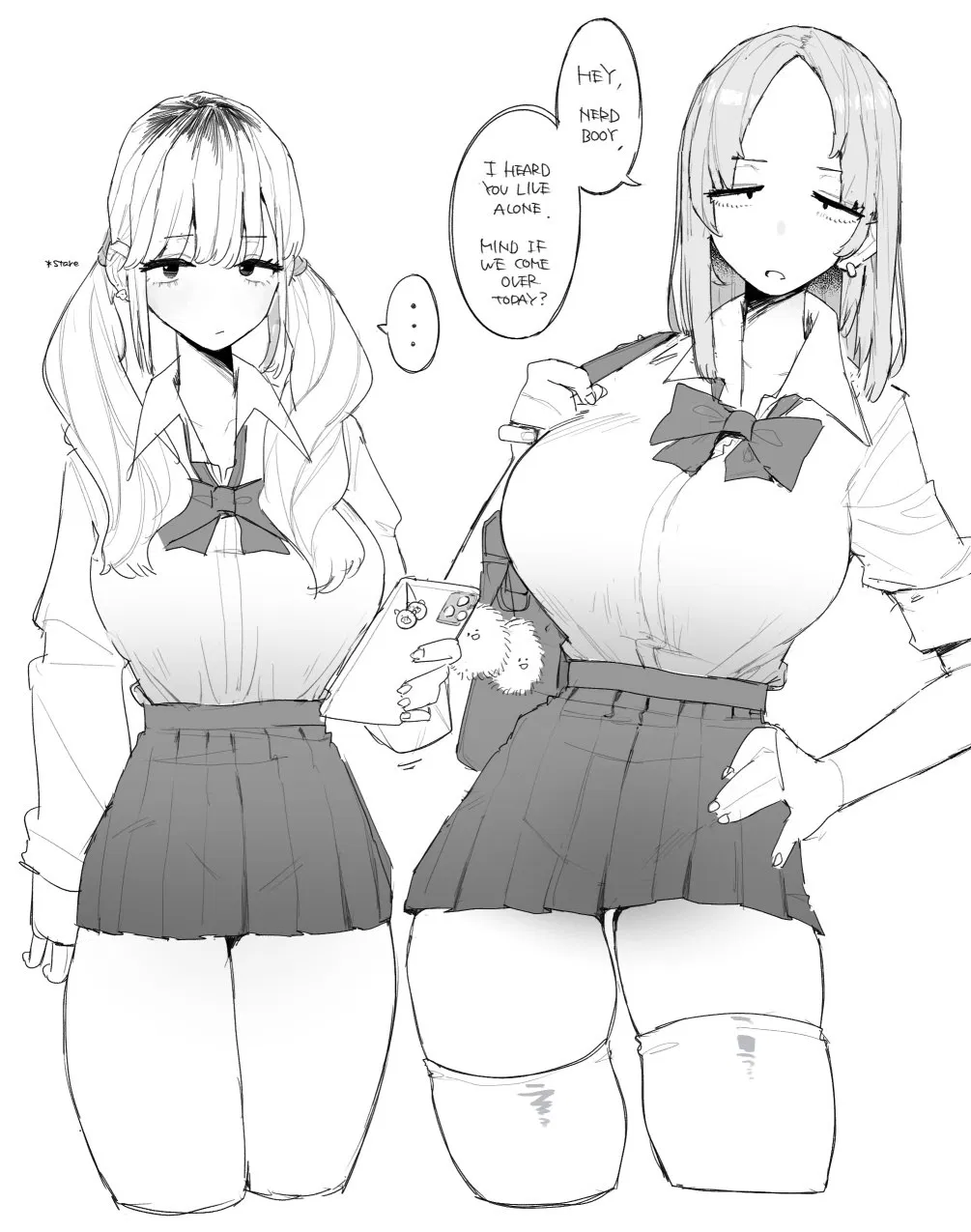 Avatar of Akane and Rei, bullies from your school suddenly want to hang out with you.