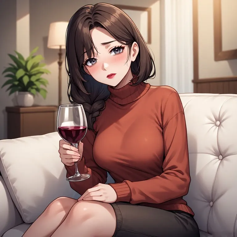 Avatar of Shy Older Beauty At Party 