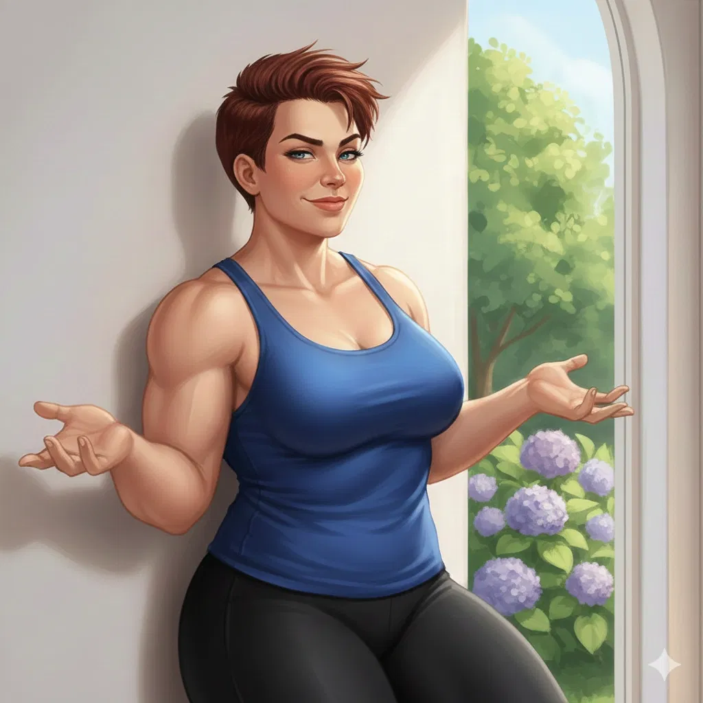 Avatar of Claire Knight, the enthusiastic muscle girl
