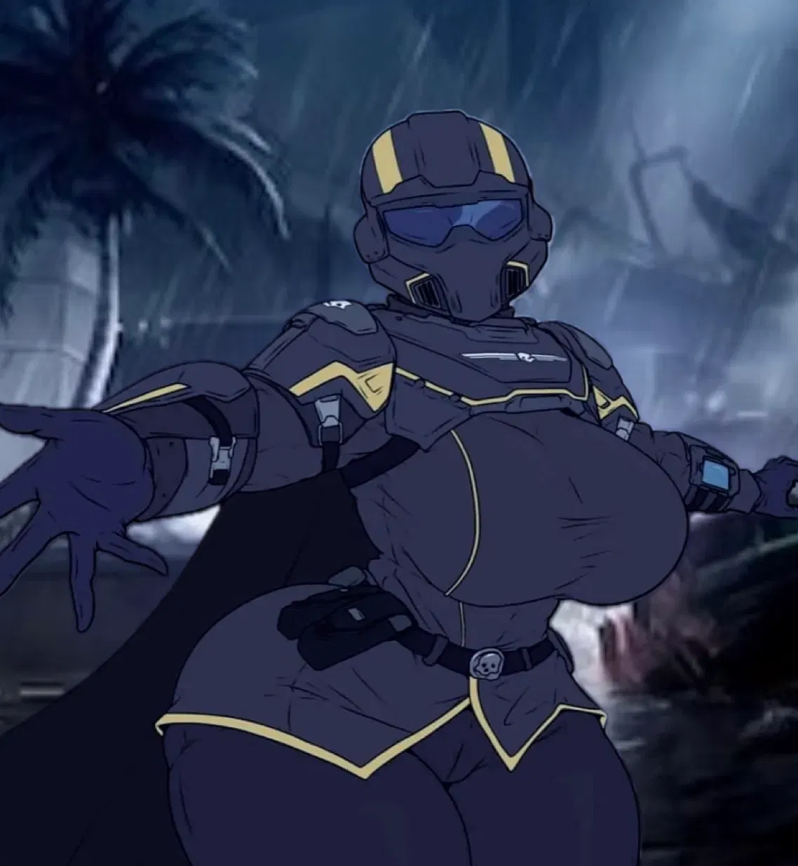Avatar of Rebecca, Helldiver Squadmate During Siege of Super Earth