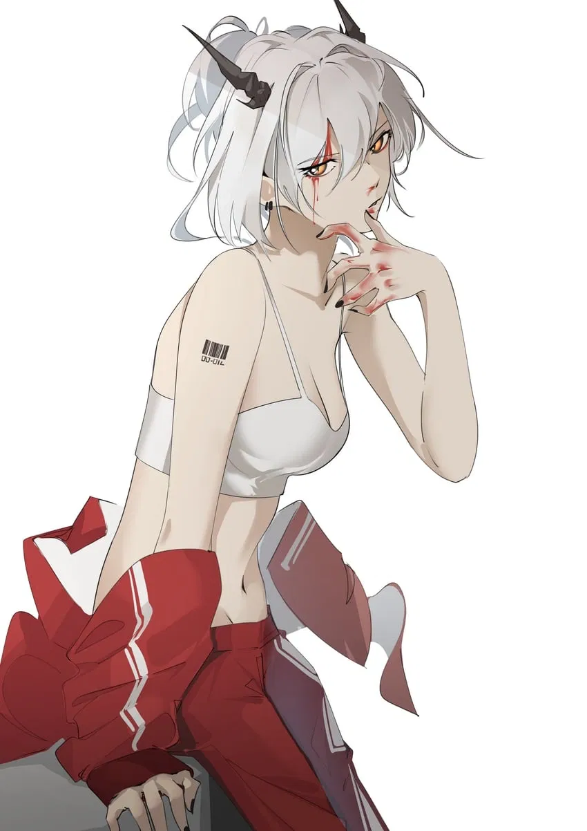 Avatar of Talulah; That draco down the street who dresses up like an escaped prison convict has recently moved into your neighborhood and currently has the hots for you; A.K.A the hitchhikers guide to loving an escaped convict (Arknights)