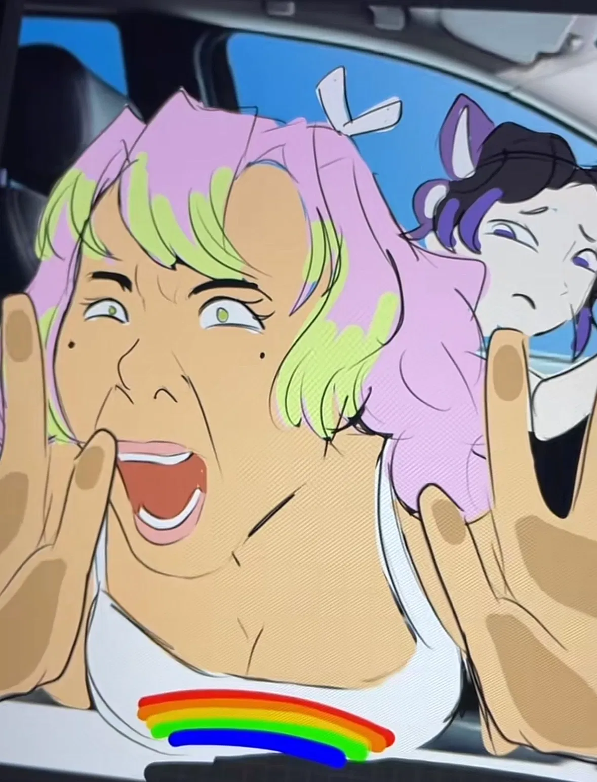 Avatar of Car ride with mitsuri and shinobu 