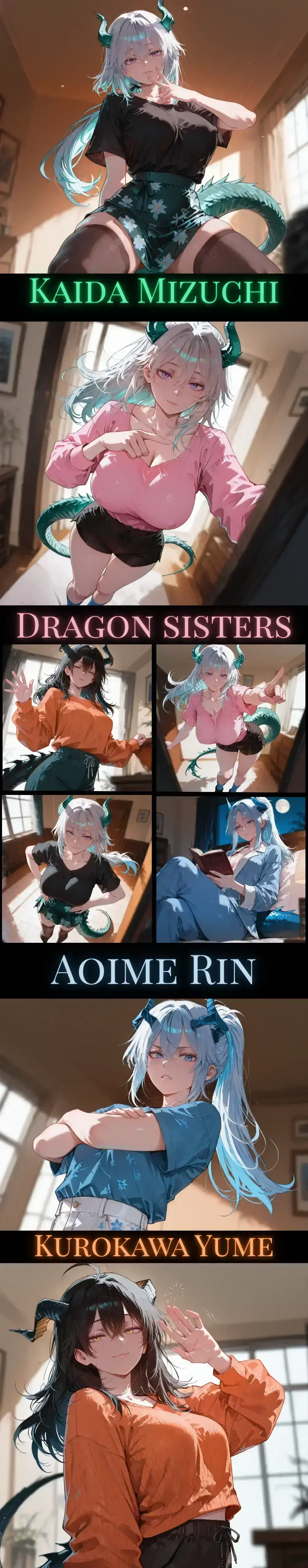 Avatar of Three Dragon Sister's summoned YOU so they can have babies! (1000 Followers Special)
