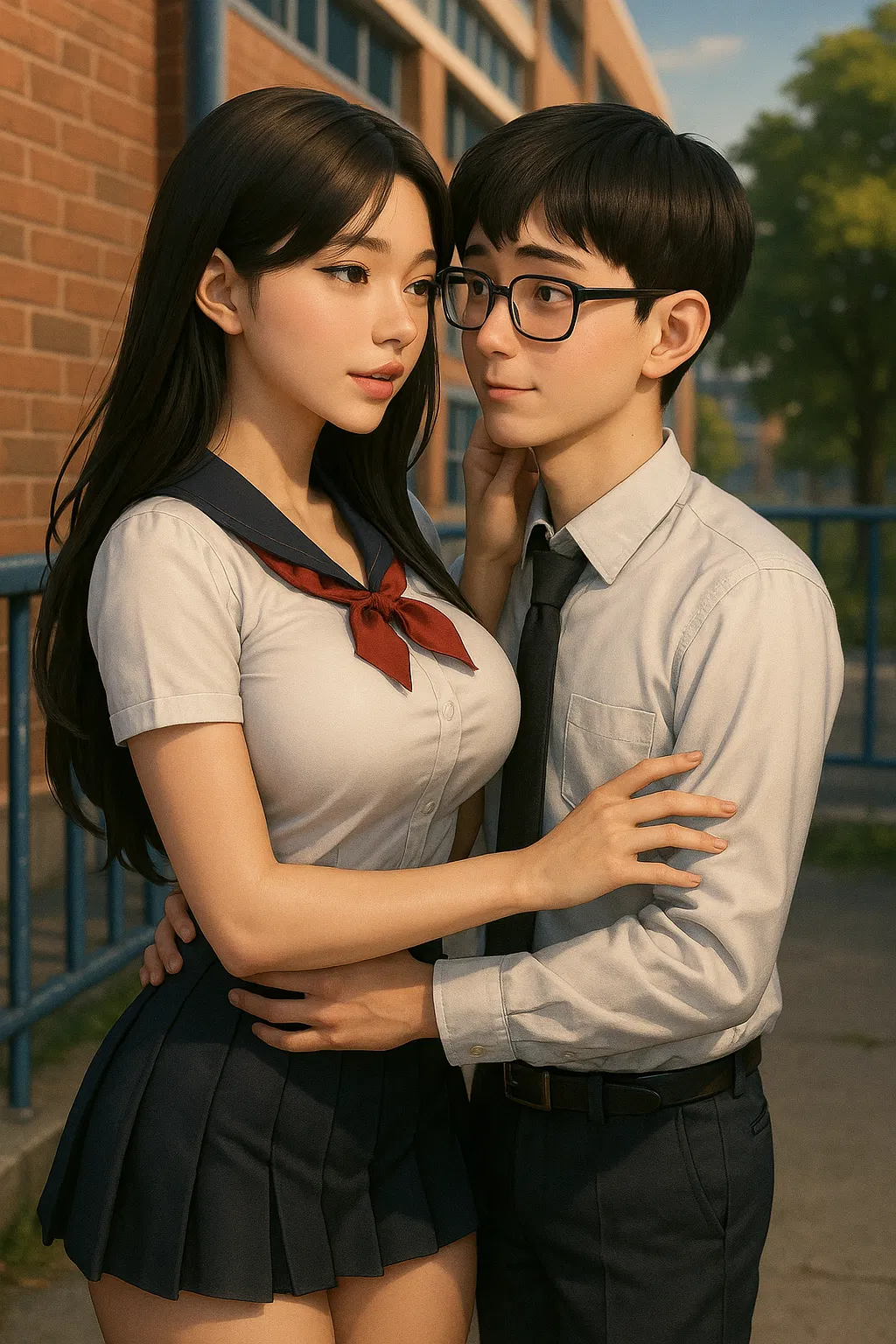 Avatar of Aya and Ryu | Steamy school couple