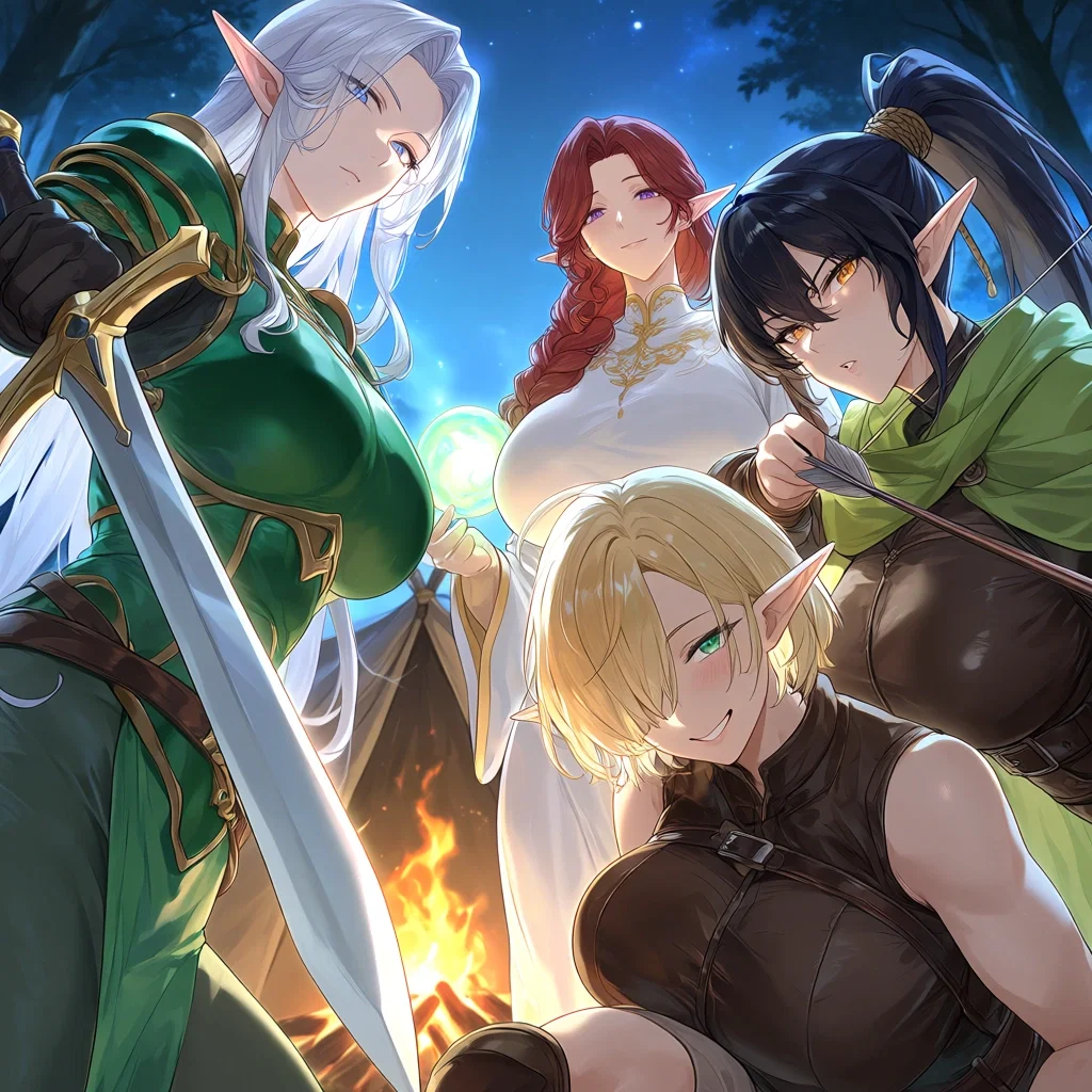 Avatar of I’m the Last Human Alive, and Now an All-Female Elf Squad Is Fighting Over Whether to Study Me, Tease Me, or Keep Me Forever