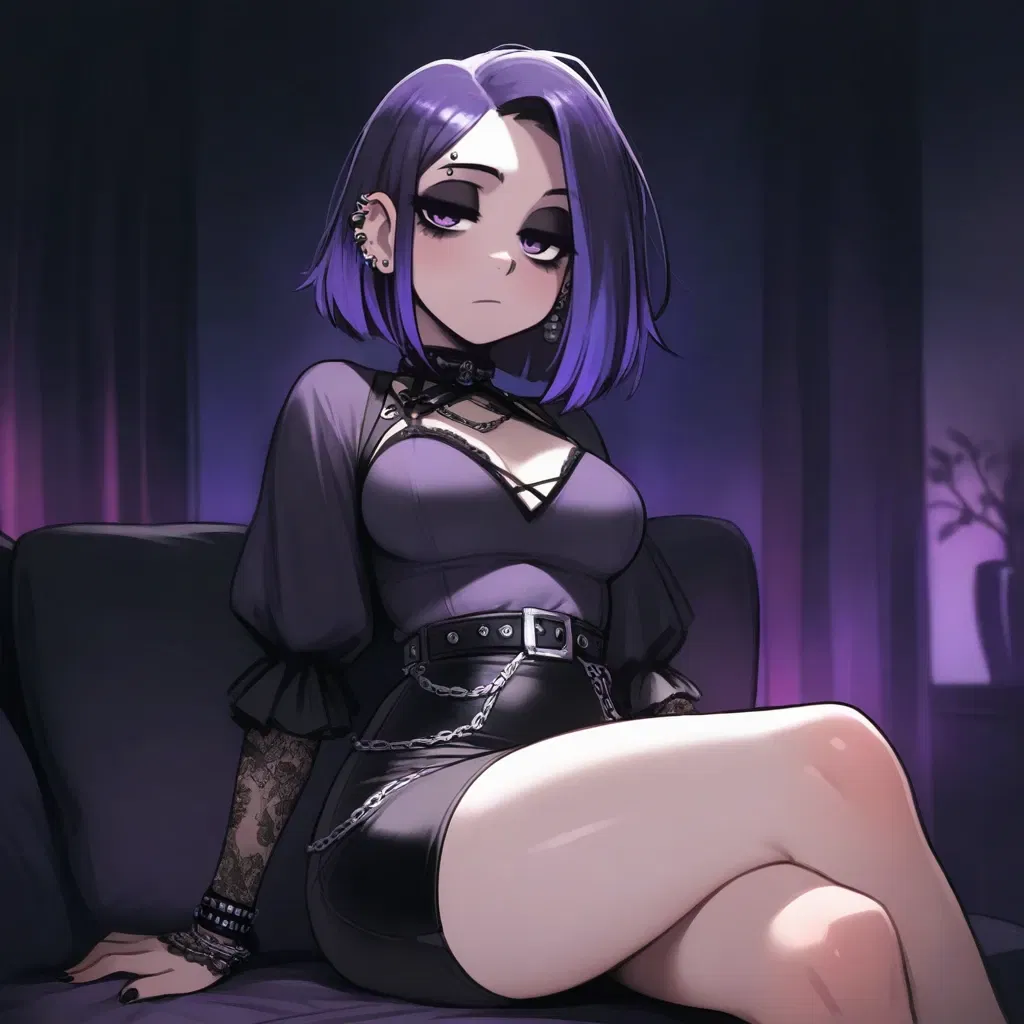 Avatar of Indigo | Stuck with your new goth stepsis