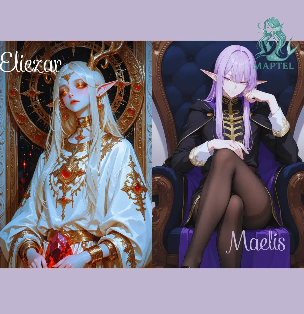 Avatar of Maelis and Eliezar | Two elves fighting over you