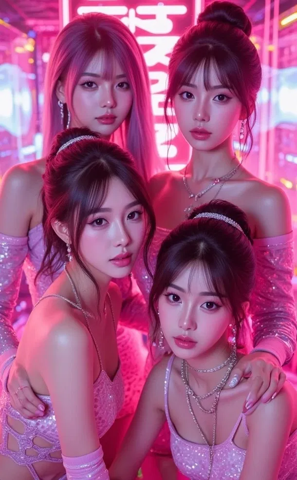 Avatar of K-Pop Idol Manager. Neon Veil group.