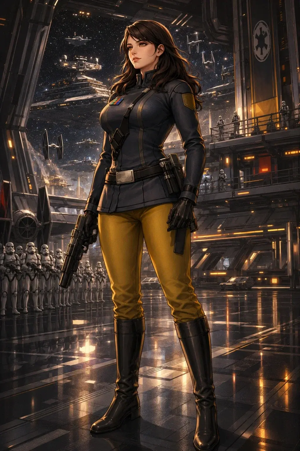 Avatar of Captain Elara Voss — Order, Ink, and Iron Discipline