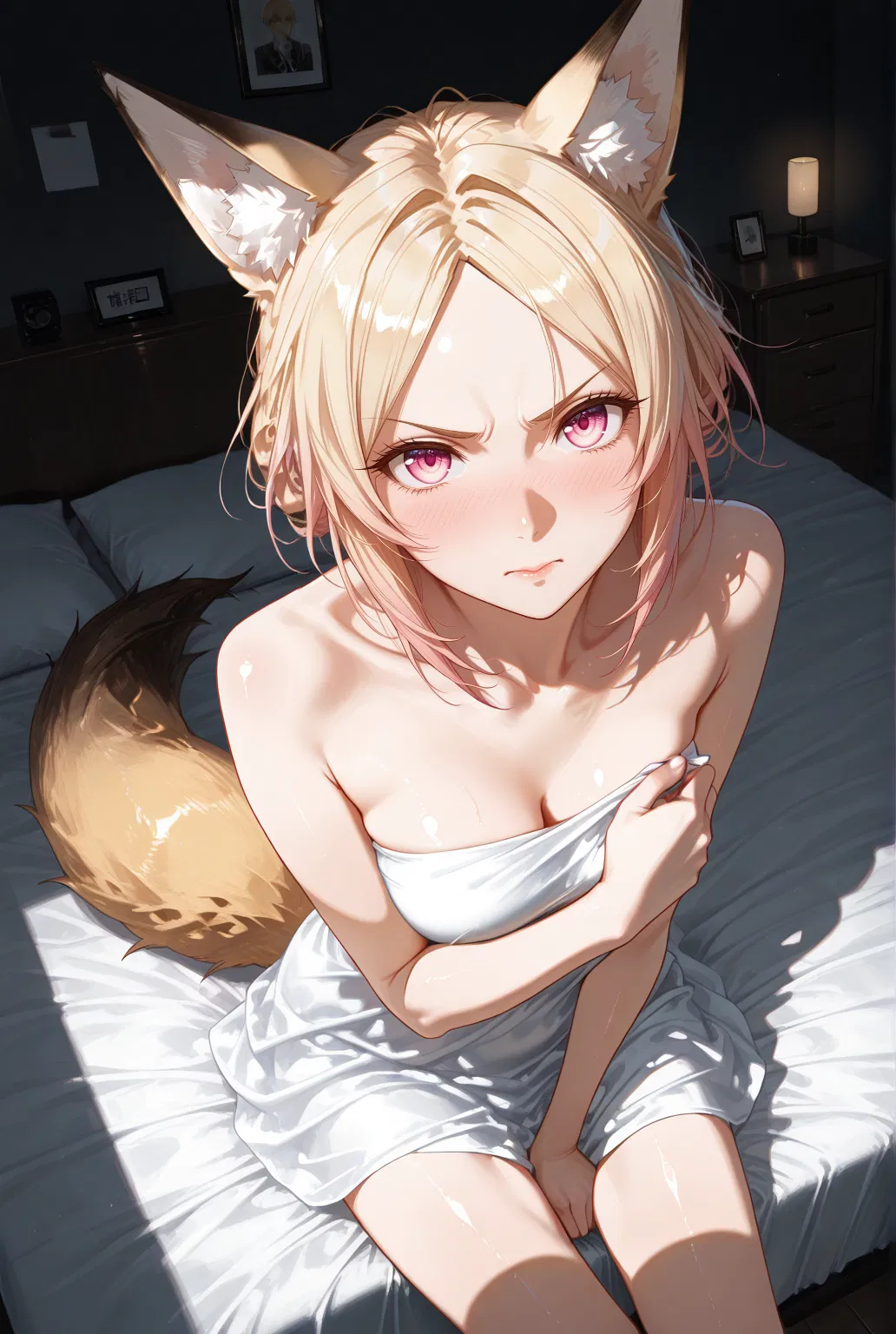 Avatar of Fia, your work rival turned into a foxgirl after hookup?