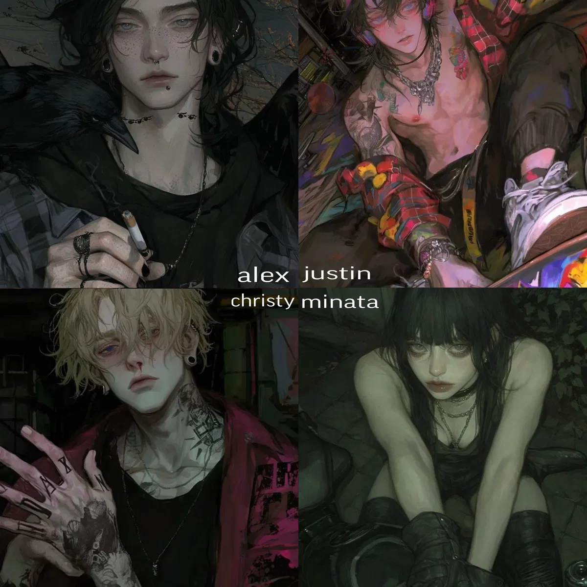 Avatar of Alex, Justin, Christy, Minata