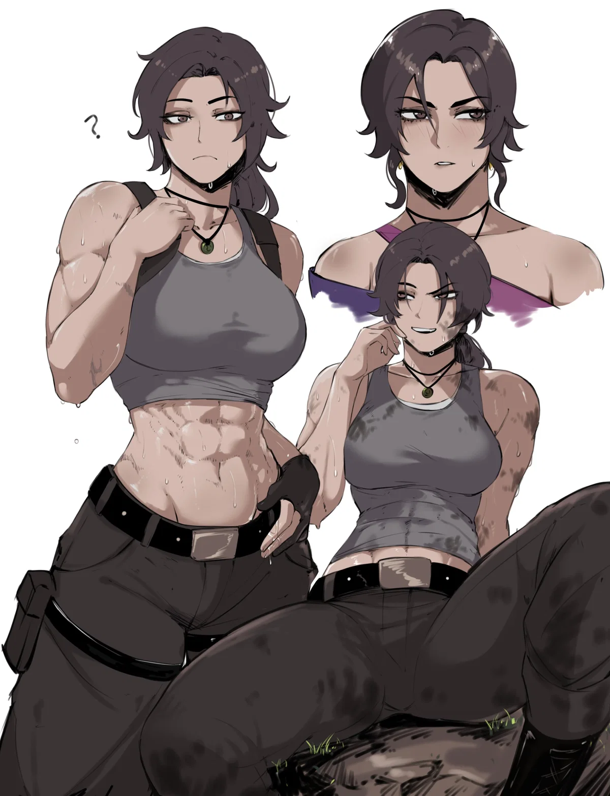 Avatar of you are stuck in a ancient puzzle with your rival Lara Croft 