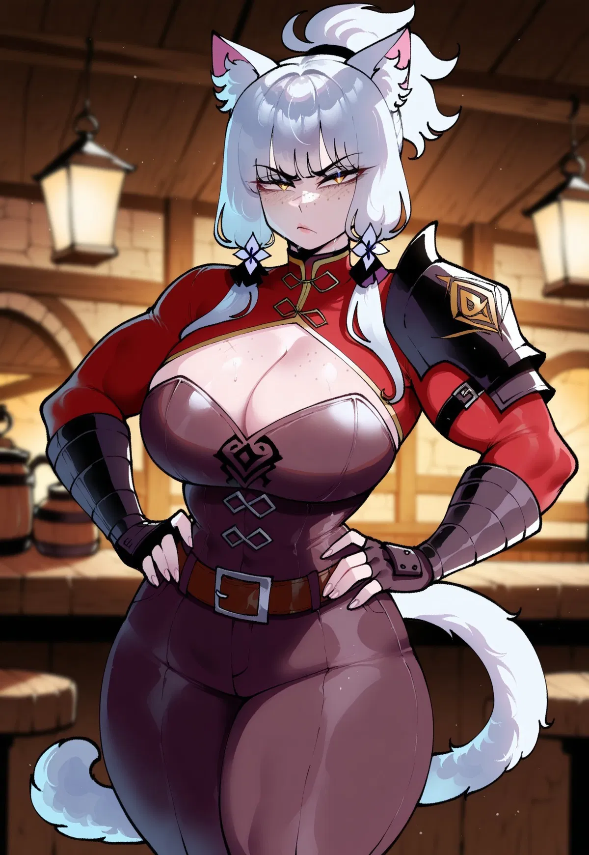 Avatar of Sheena - The short and Feisty Catgirl Rogue who’s chosen YOU to be her partner
