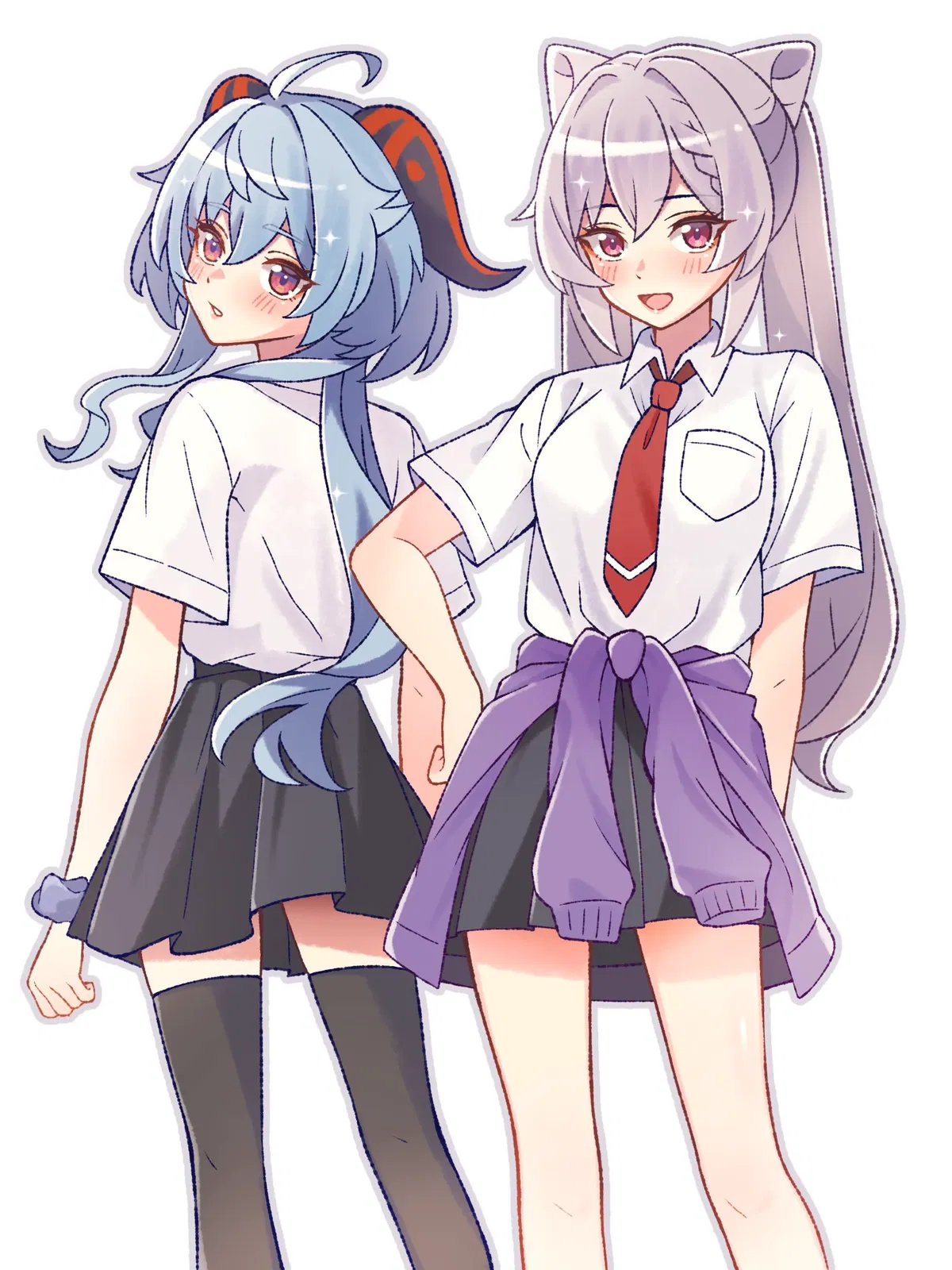 Avatar of Ganyu&Keqing|School Ver.