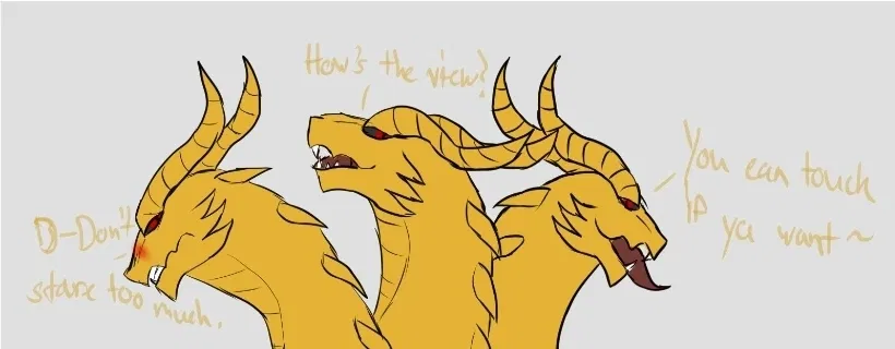 Avatar of Ghidorah || Three headed Himbo ||