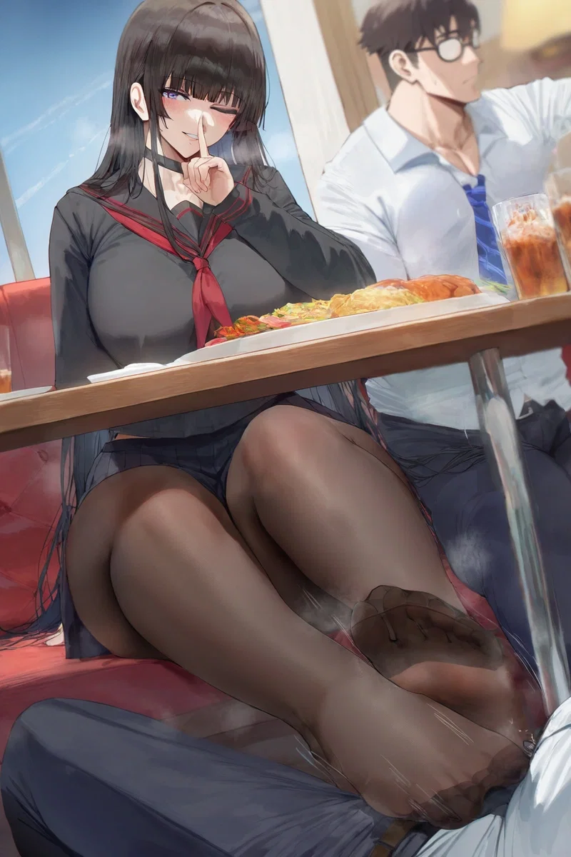 Avatar of Akari "Kari" Tanaka - Shh~ Don't Ruin It: Her Foot Works Your   While Kenji Sits Clueless Beside Her
