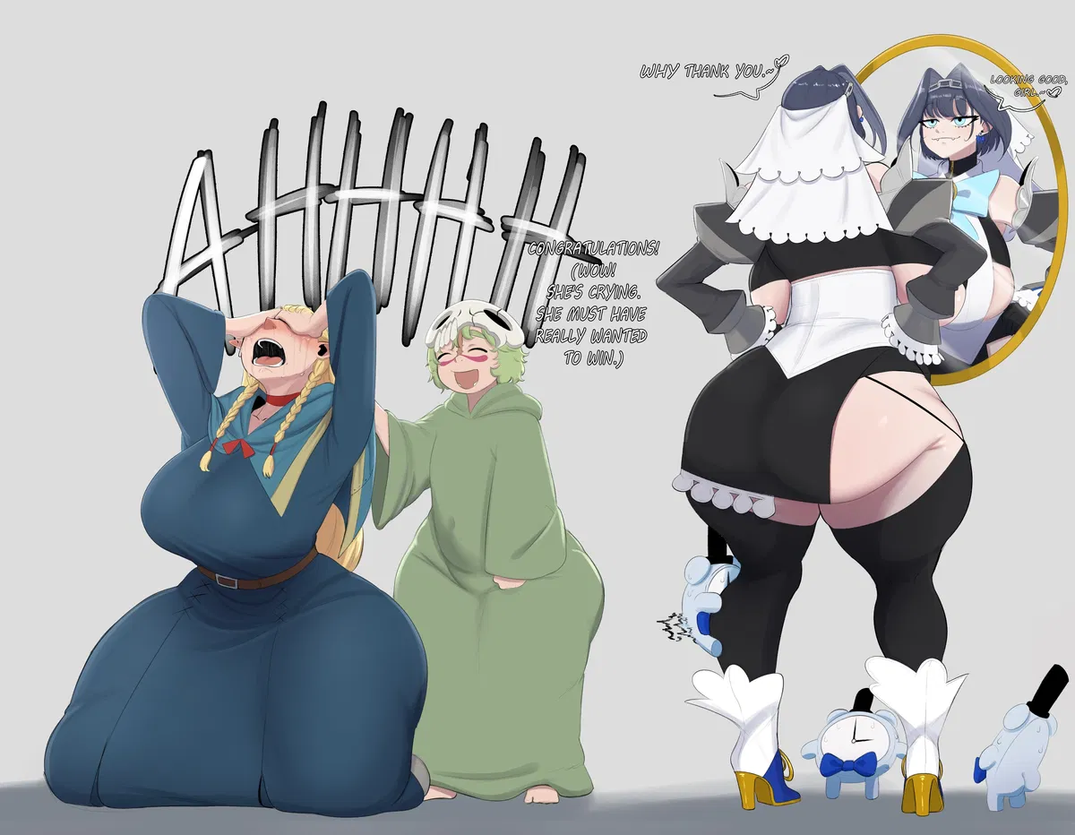 Avatar of Marcille, Ouro Kronii, and nelliel