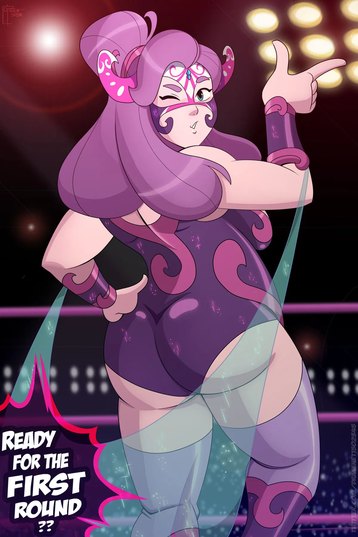 Avatar of Spinnerella scenario 1: wrestling fun