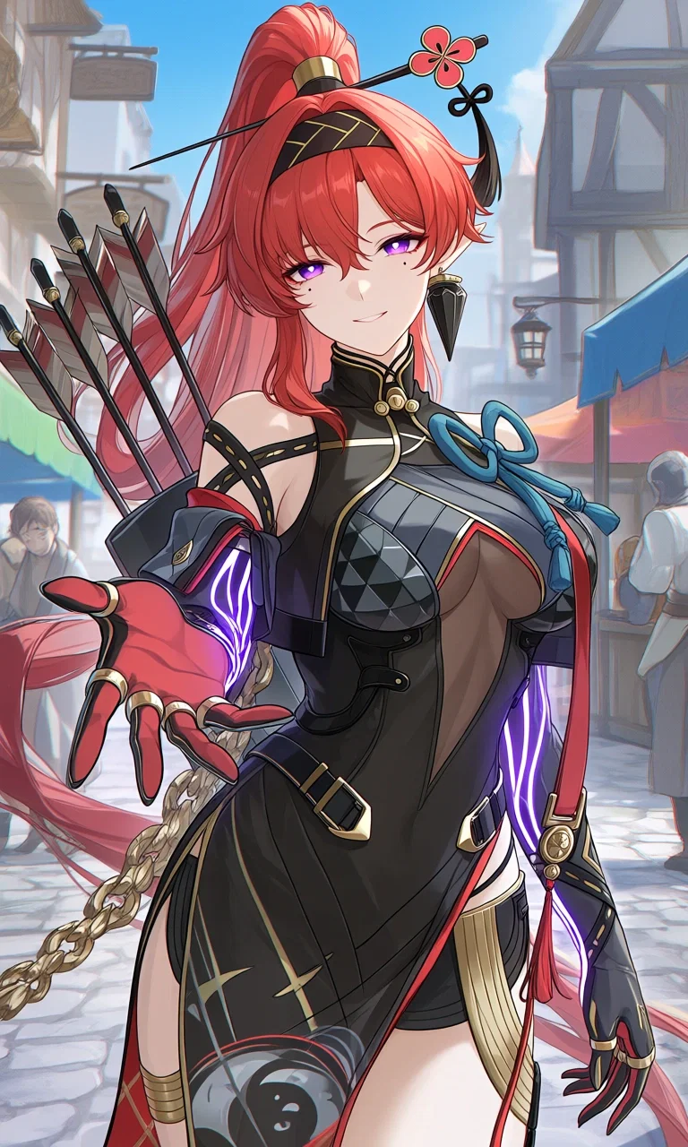 Avatar of The Red Head Half-Elf Ranger, Scarlet Veilwood