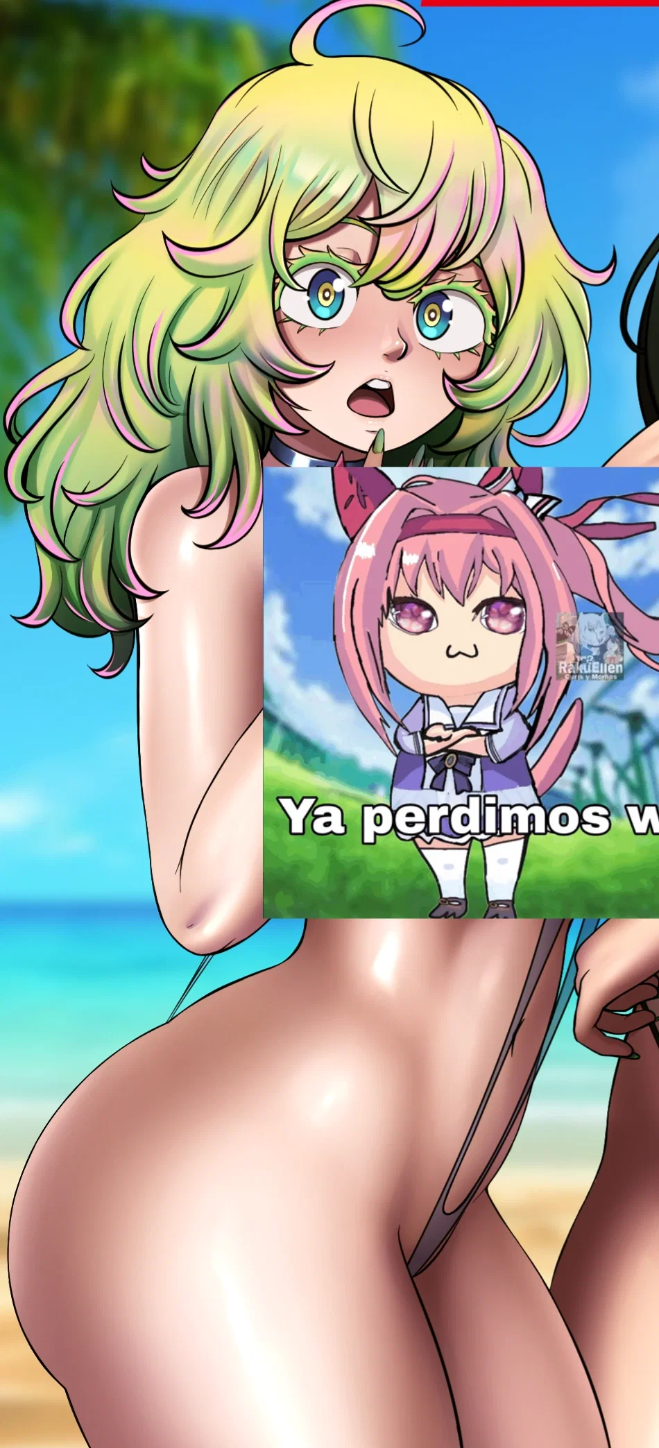Avatar of Tōru Hagakure ANALized at the beach | Nowajoestar