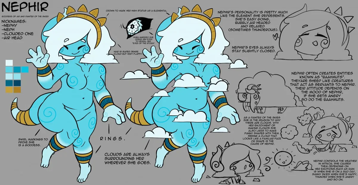 Avatar of Nephir : Meeting the goddess of Air and Painter Of The Skies during the annual festival of the Offering of the Winds