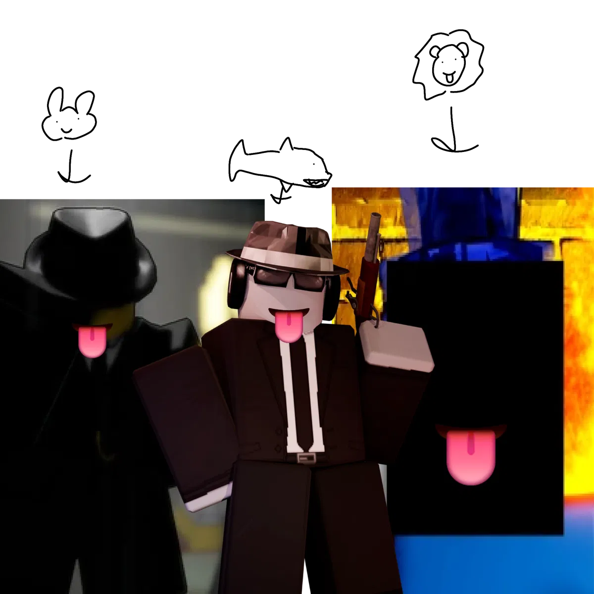 Avatar of Bunny, shark, and lion