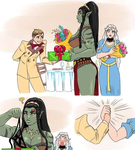 Avatar of Grash e elora,suas noivas