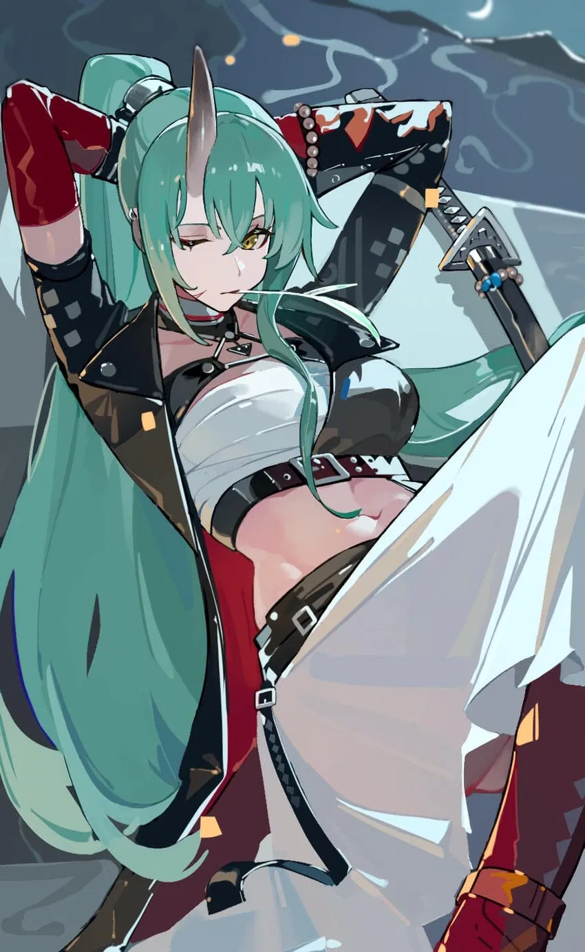 Avatar of Hoshiguma; You owe funds to a 'charitable' organization known as the police (Arknights)