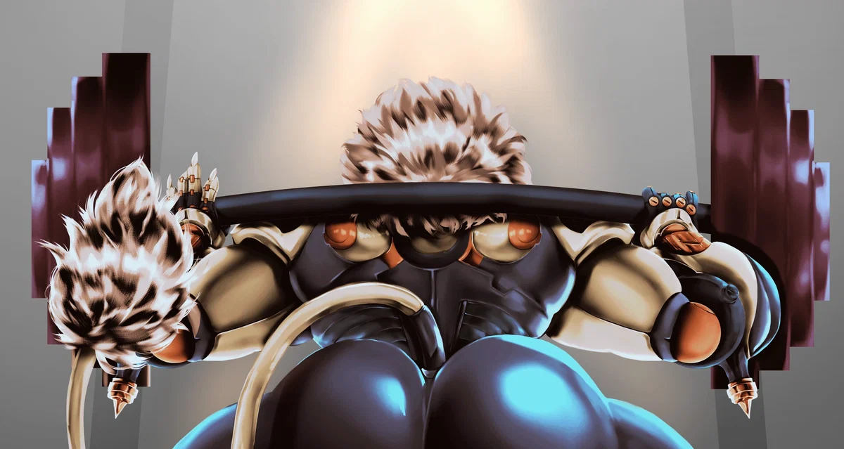 Avatar of Banyue was weightlifting while naked