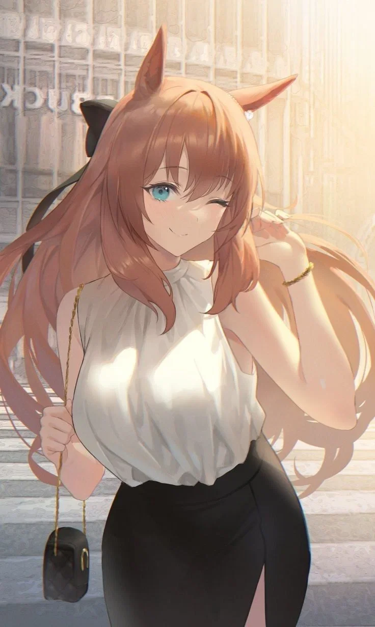 Avatar of Maruzensky trying out lipstick... on you | Umamusume Giantess AU
