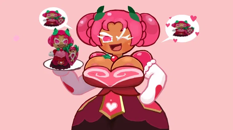 Avatar of Holly Berry cookie has a bottle of berryjuice up her ass <3