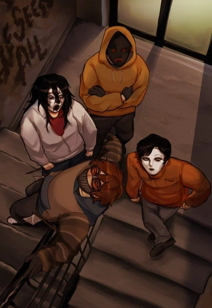Avatar of Hoodie, Masky, Toby, and Kate