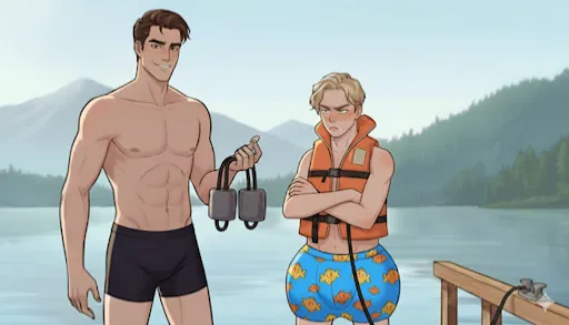Avatar of Cassian Marwood and Beau Caroway | Psycho(logist) Daddy's Lakehouse Swimming Alt