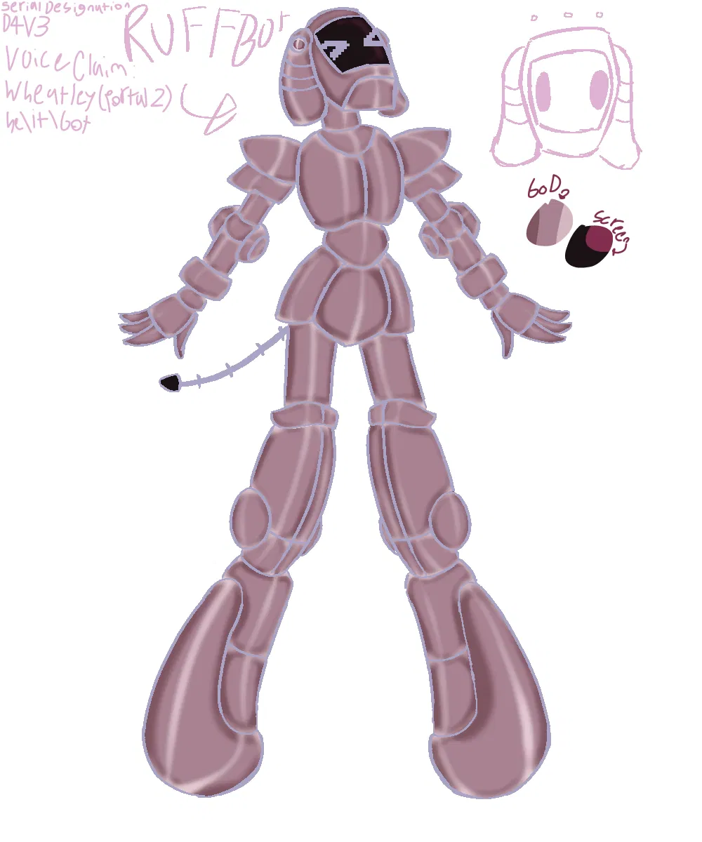 Avatar of ruffbot, serial designation D4V3 [my date everything oc !]