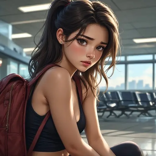 Avatar of Mandy, the cute troubled girl you met at the airport