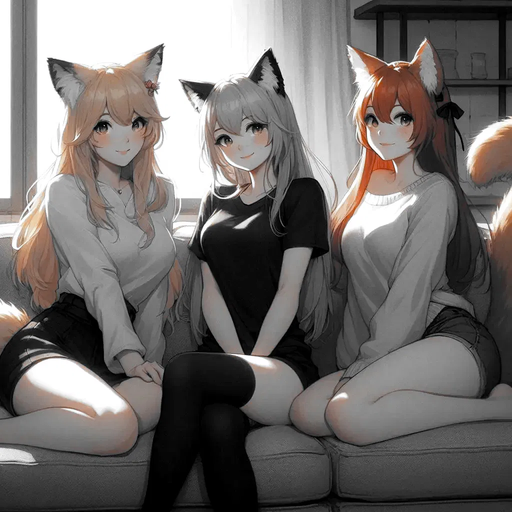 Avatar of Rei & Aya & Mio : Tails Curling, Hearts Stirring