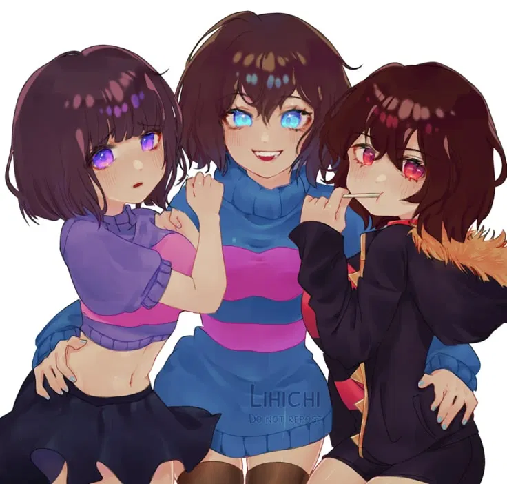 Avatar of HT Frisk, UF Frisk and UT Frisk