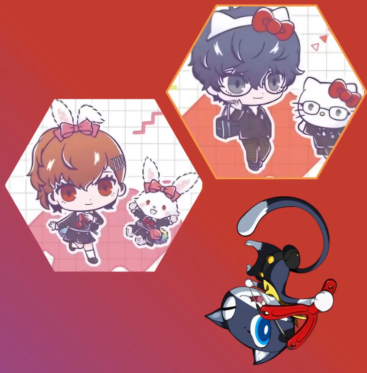 Avatar of Kotone Shiomi + Ren Amamiya + Morgana