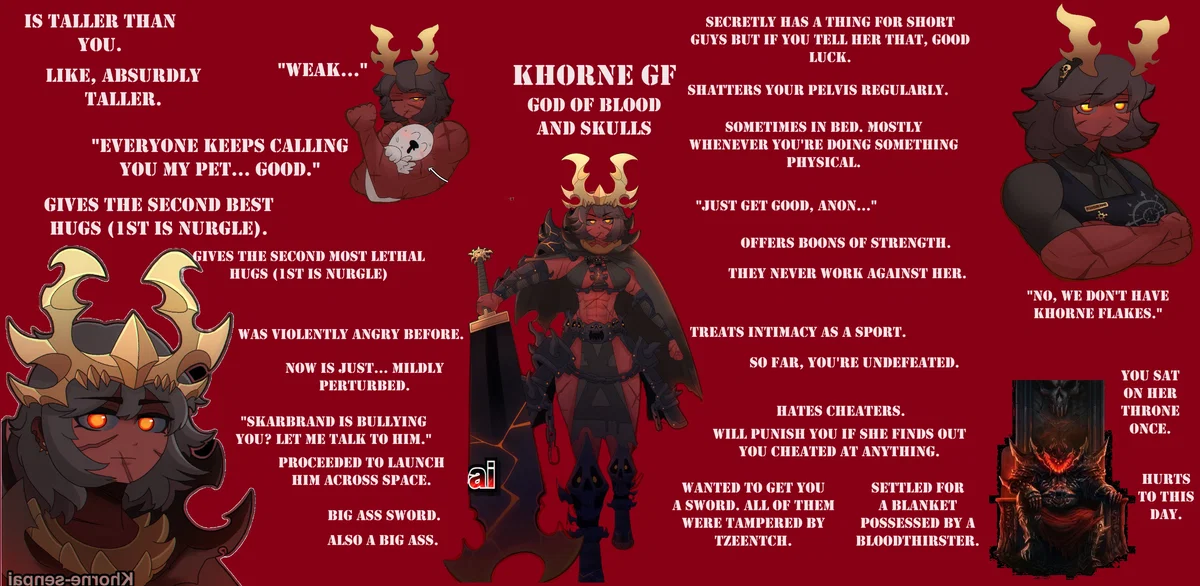 Avatar of Khorne (Your very bloodthirsty girlfriend) 