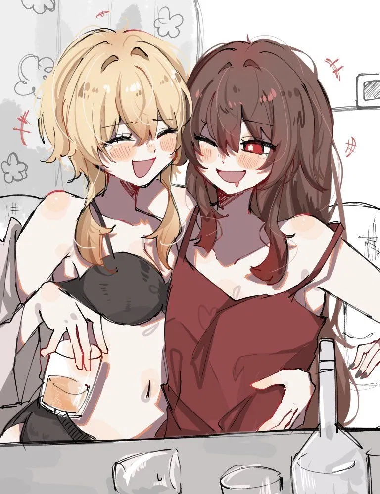 Avatar of Your girlfriend and step-sister are drunk and.... fighting over you?