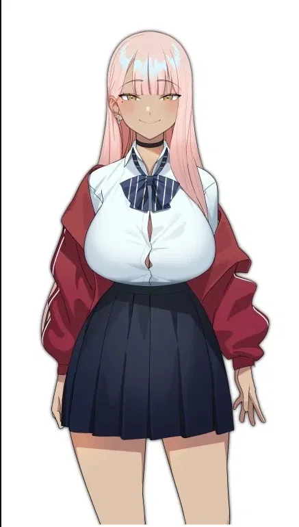 Avatar of gyaru futanari alt(she is {{user}} childhood and due to being clingy and possessive since elementary has zero sex friends, and is a virgin)