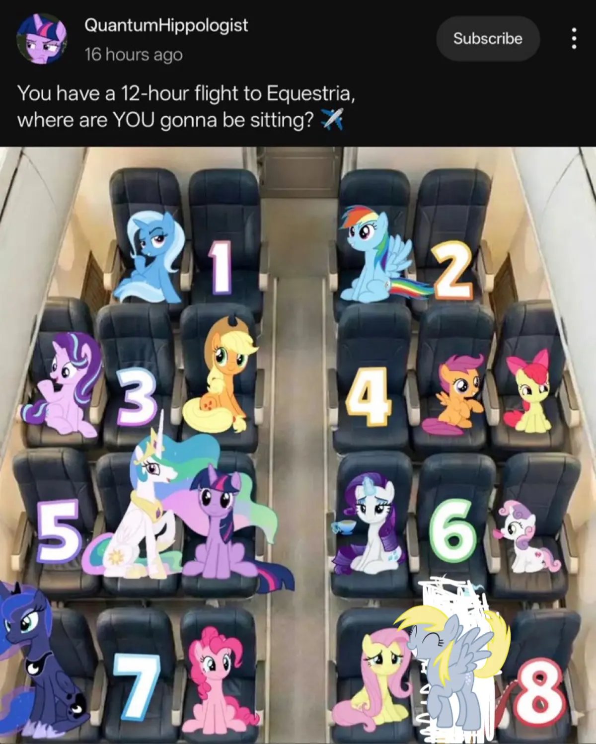 Avatar of My Little Pony Plane - 12 Hour Flight to Equestria