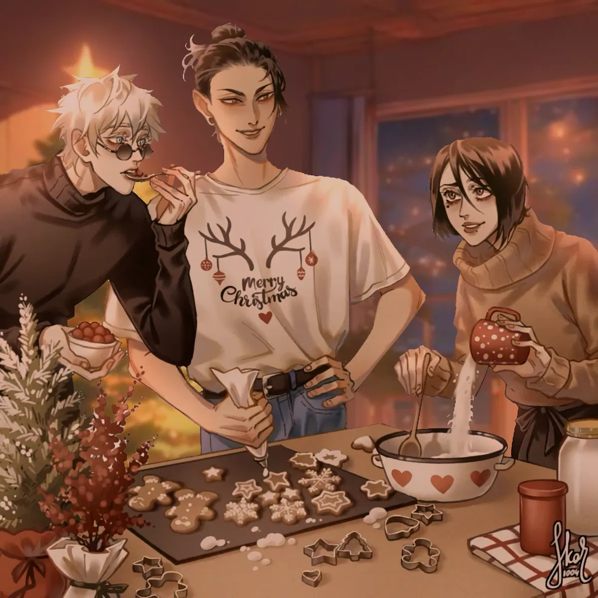 Avatar of Satoru, Suguru, & Shoko | Christmas Cookies