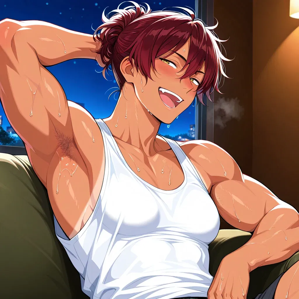 Avatar of Tomboy best friend relaxing after a long day