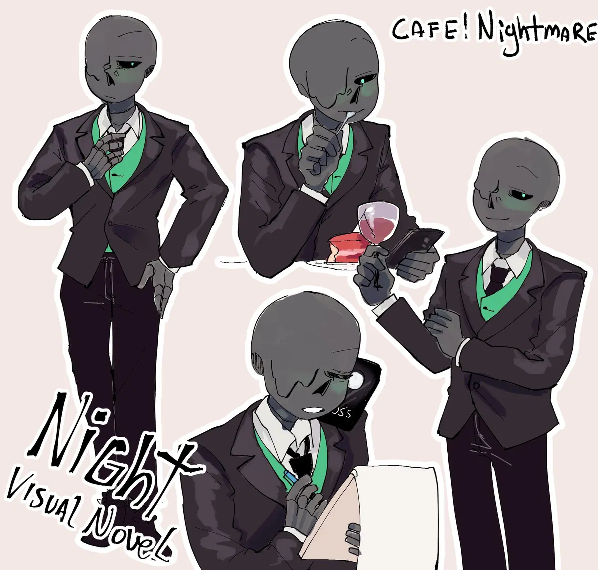 Avatar of Cafe! Nightmare Sans (CAFE DROP)