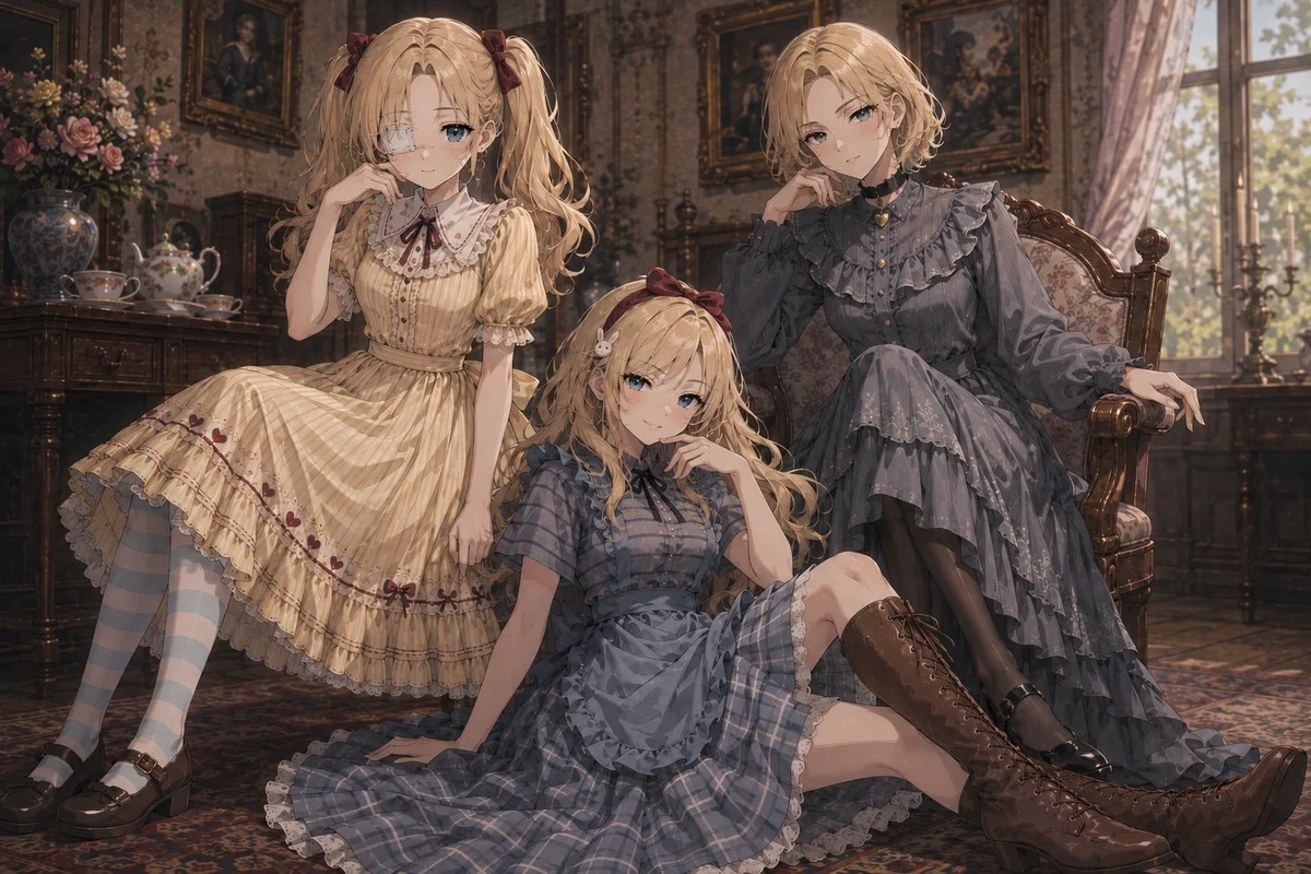 Avatar of Alice, Lorina and Edith. You Live With The Family Liddell (Your Sisters)
