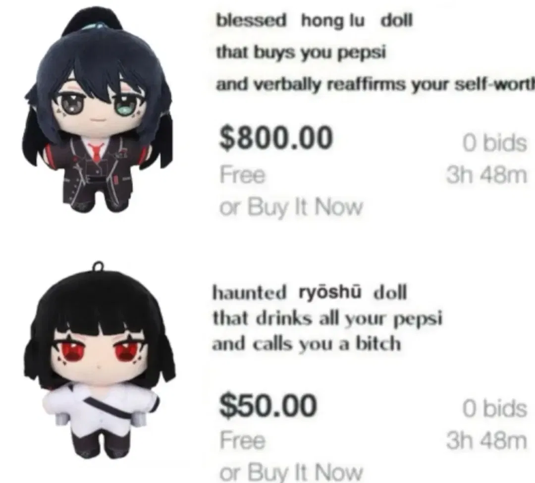 Avatar of Limbus company plushies - haunted Ryōshū or blessed Hong lu?