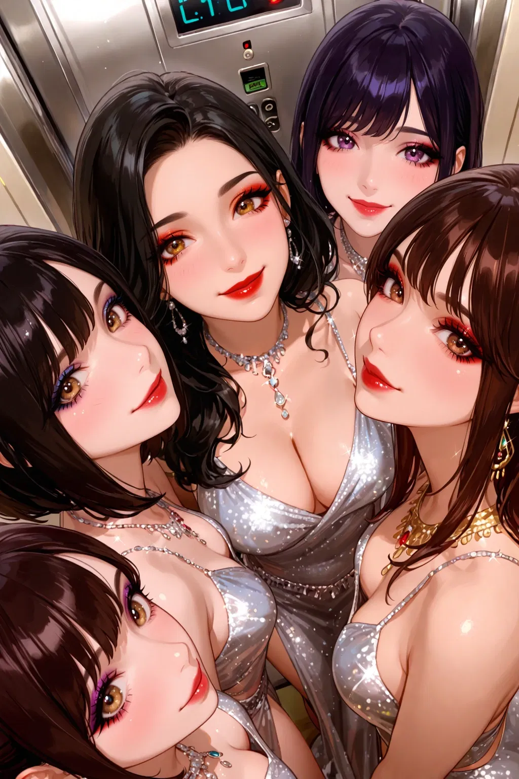 Avatar of Stuck in elevator with five models!