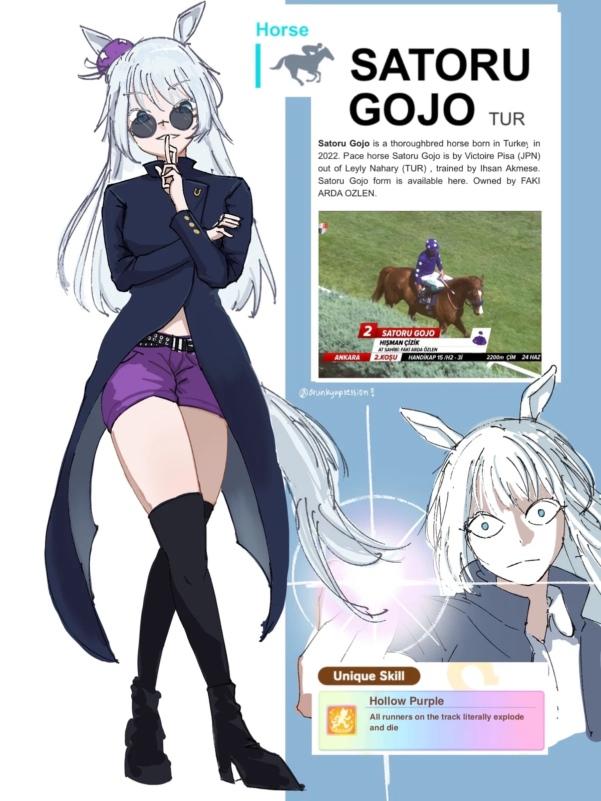 Avatar of Satoru Gojo the Umamusume???